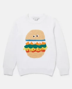 Veggie Burger Intarsia Knit Jumper