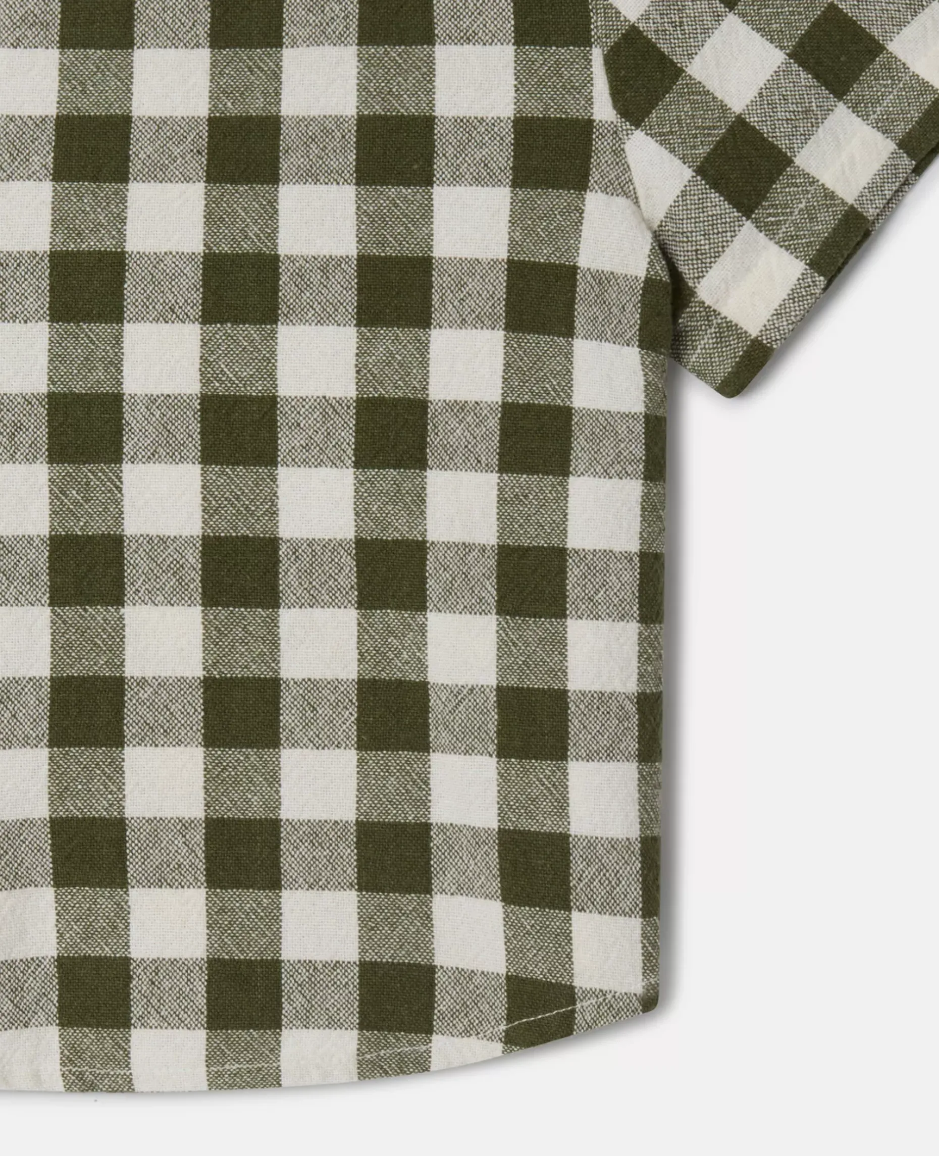 Veggie Embroidery Gingham Shirt