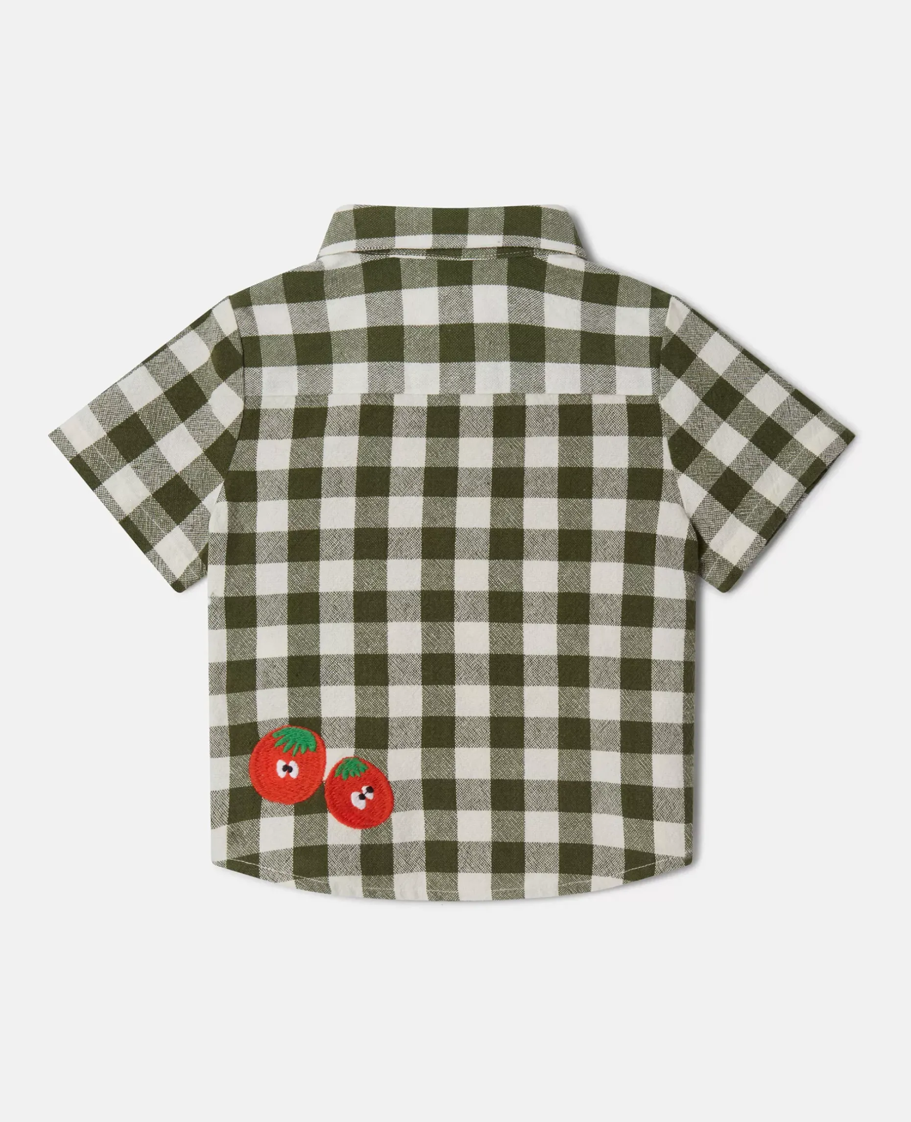 Veggie Embroidery Gingham Shirt