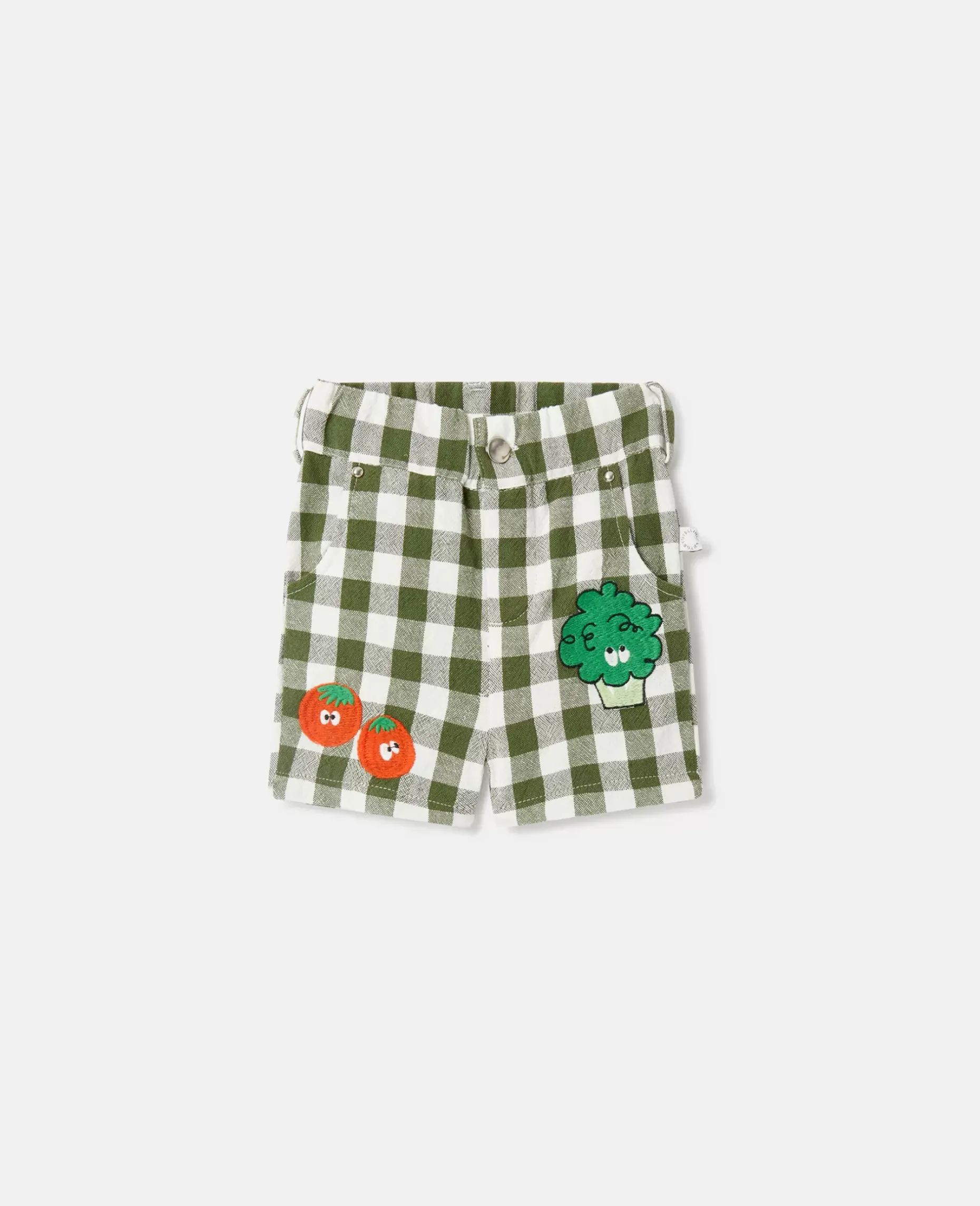 Veggie Embroidery Gingham Shirt