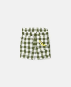 Veggie Embroidery Gingham Shirt