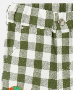 Veggie Embroidery Gingham Shirt