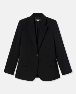 Wool Flannel Slim Fit Boyfriend Blazer