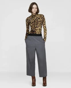 Wool Flannel Tailored Trousers