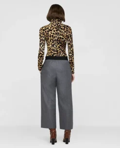 Wool Flannel Tailored Trousers