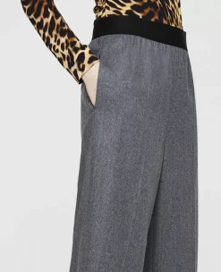 Wool Flannel Tailored Trousers