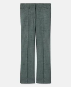 Wool Mouline Tailored Trousers