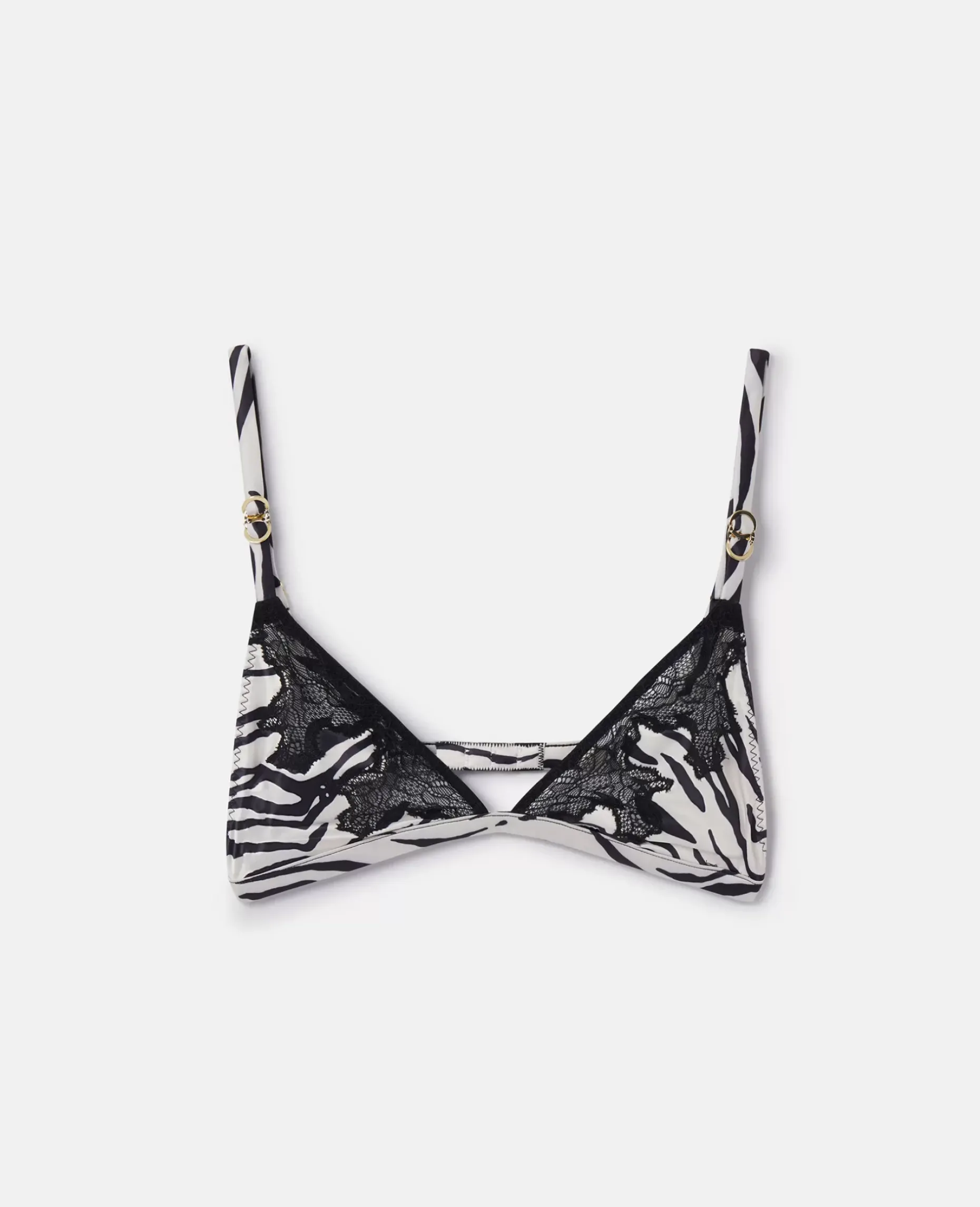 Zebra Print Satin Soft Cup Bra