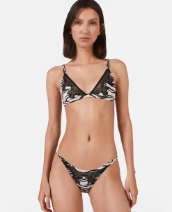 Zebra Print Satin Soft Cup Bra