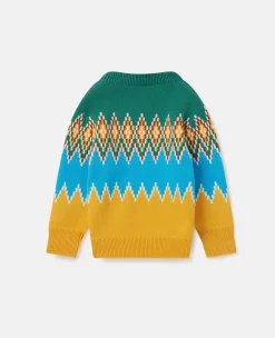 Zig-Zag Fair Isle Knit Jumper