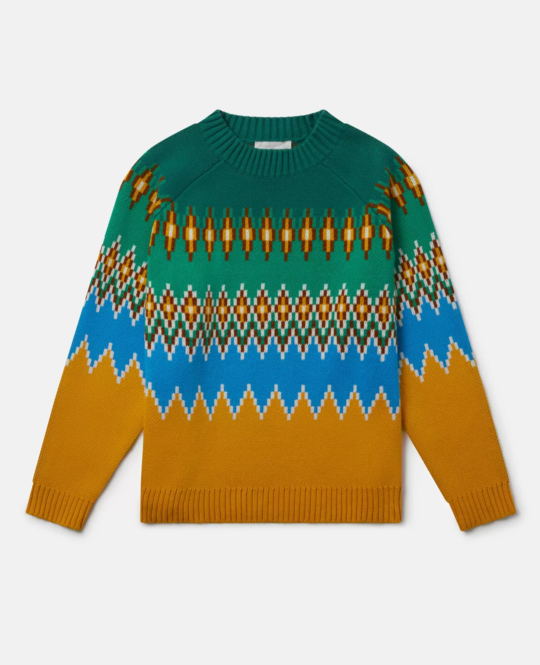 Zig-Zag Fair Isle Knit Jumper
